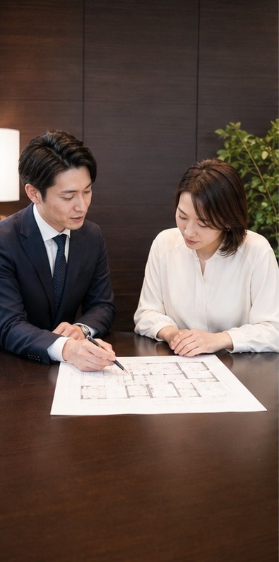 施工内容と希望時期を相談する場面